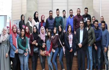 غرفة تجارة وصناعة محافظة بيت لحم تستقبل مجموعة من طلاب جامعة فلسطين الأهلية