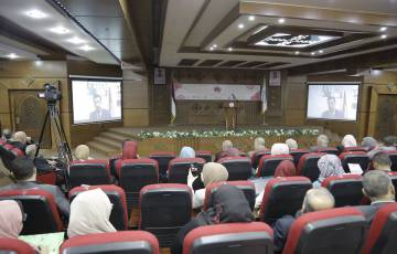 صندوق التشغيل يشارك في مؤتمر البحث العلمي والابداع الذي نظمته جامعة فلسطين 