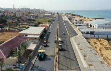 الأشغال بغزة تعلن نسب انجاز مشاريع الطرق في المنحة المصرية