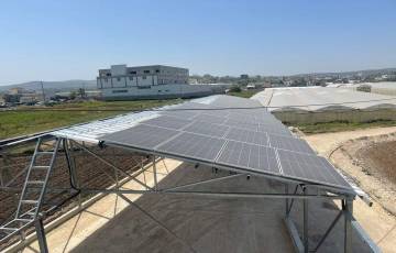 استلام مشروع وحدة الطاقة الشمسية تحت عنوان الاستثمار في قطاع المياه في طولكرم