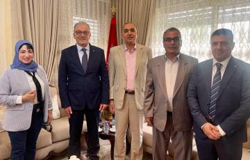 وفد من الغرفة التجارية بغزة يلتقي السفير المغربي برام الله 