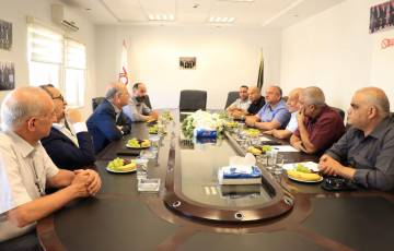  غرفة تجارة بيت لحم  تستقبل  مسؤول الدائرة الاقتصادية في منظمة التحرير الفلسطينية