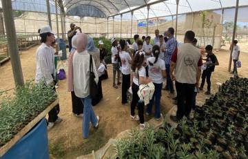 "الزراعة " مبادرة للتوعية والتثقيف البيئي لمجموعة من الطلبة في قطاع غزة